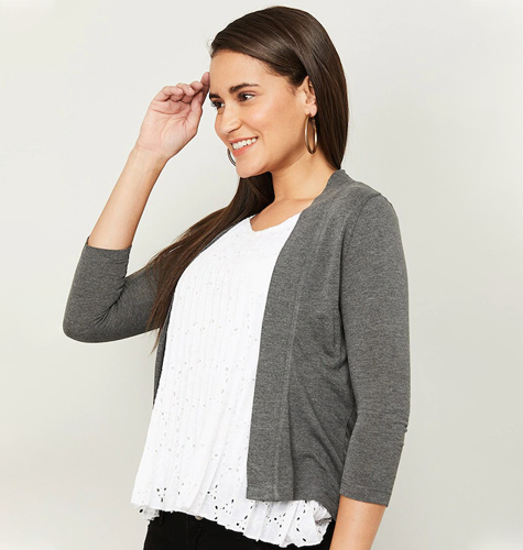 Women Grey Shrug